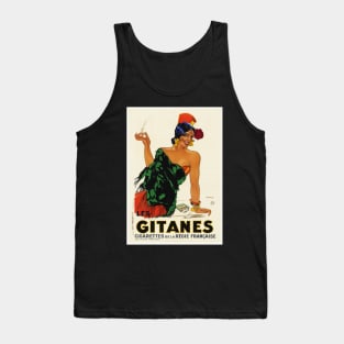 Retro poster - pub - vintage - Gitanes - Tank Top